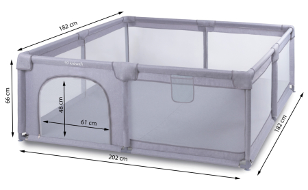 Tarc de joacă FANKO 180x200 culoare GRI [1]