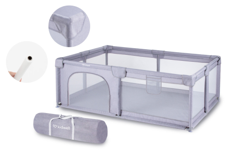 Țarcuri şi Spatii de Joacǎ - Tarc de joacă FANKO Gri 120x180