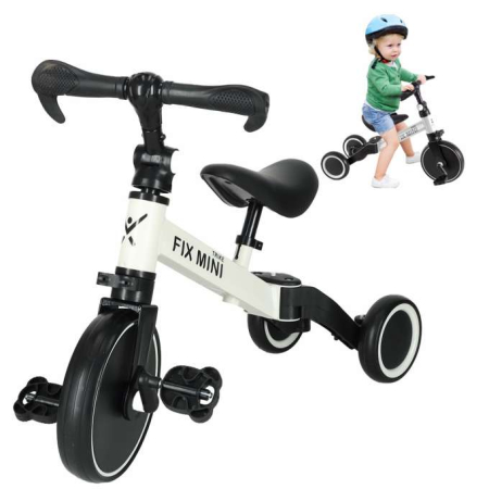 Biciclete de Echilibru - Tricicleta / bicicleta de echilibru Trike Fix Mini 3 în 1 cu pedale , culoare ALB