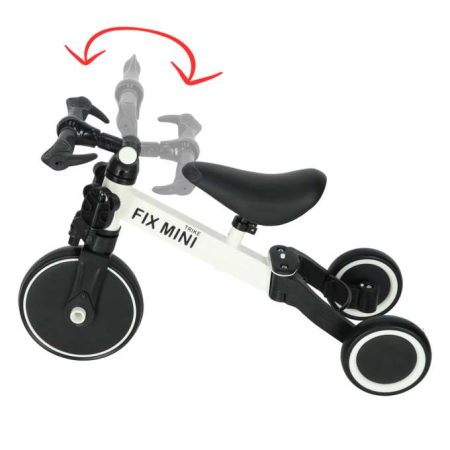 Tricicleta / bicicleta de echilibru Trike Fix Mini 3 în 1 cu pedale , culoare ALB [9]