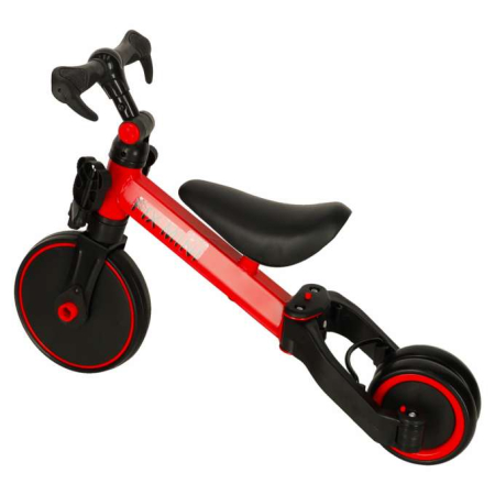 Tricicleta / bicicleta de echilibru Trike Fix Mini 3 în 1 cu pedale , culoare ROSU [6]