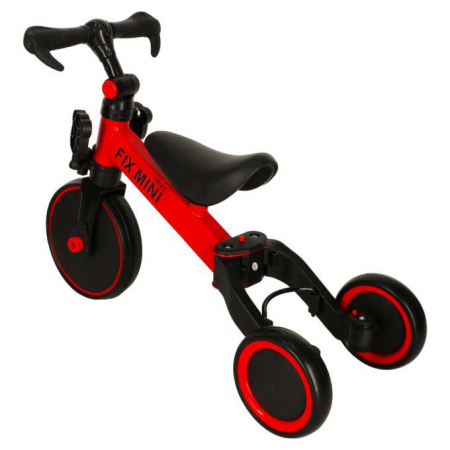 Tricicleta / bicicleta de echilibru Trike Fix Mini 3 în 1 cu pedale , culoare ROSU [5]