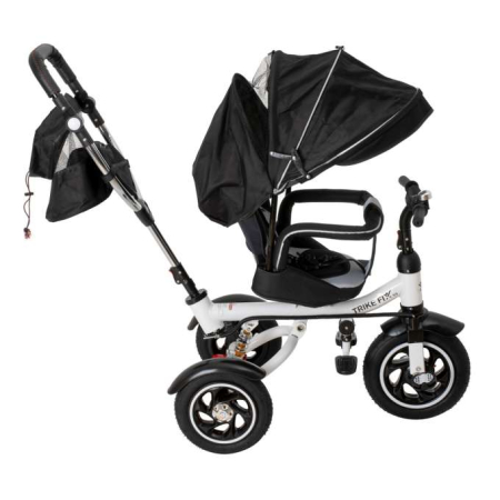 Tricicletă Trike Fix 3 în 1 cu copertină pivotantă reglabilă,  V3 neagră [41]