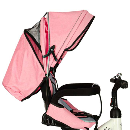 Tricicletă Trike Fix 3 în 1 cu copertină pivotantă reglabilă,  V3 roz [9]