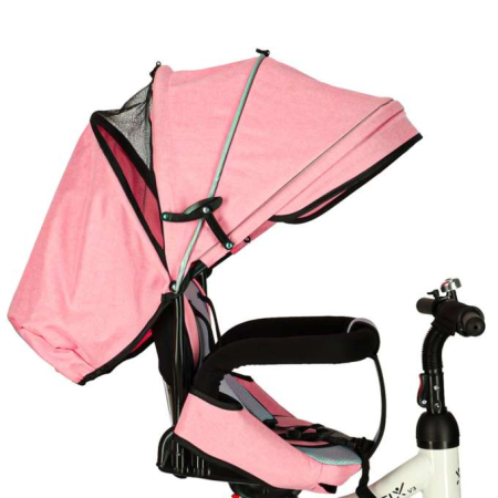 Tricicletă Trike Fix 3 în 1 cu copertină pivotantă reglabilă,  V3 roz [10]