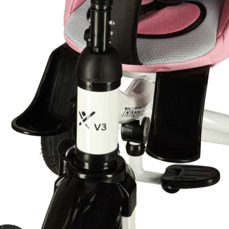 Tricicletă Trike Fix 3 în 1 cu copertină pivotantă reglabilă,  V3 roz [7]