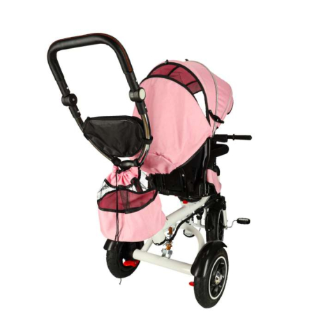 Tricicletă Trike Fix 3 în 1 cu copertină pivotantă reglabilă,  V3 roz [3]