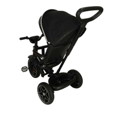 Tricicletă TRIKE FIX Elite 2 în 1 cu copertină pivotantă reglabilă, culoare NEGRU [10]