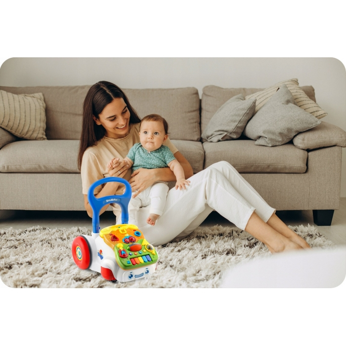 Antemergator 2 in 1 cu diverse activitati si muzica Ricokids RK-744 - Alb [7]