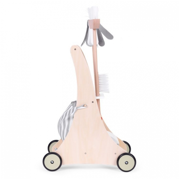 Antemergator din lemn cu aspirator si elemente pentru curatenie Ecotoys W10D200B [3]