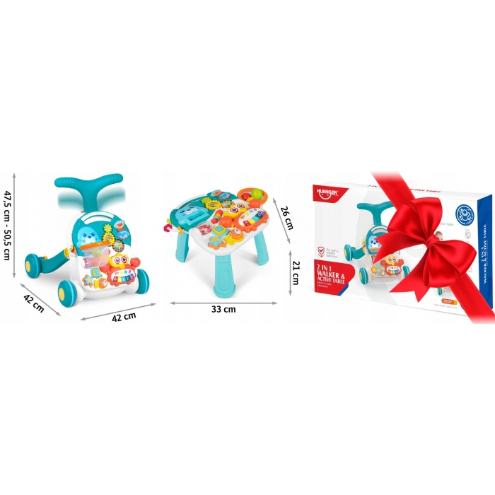 Antemergator educational 2 in 1 Ricokids RK-810 Alb cu albastru [8]