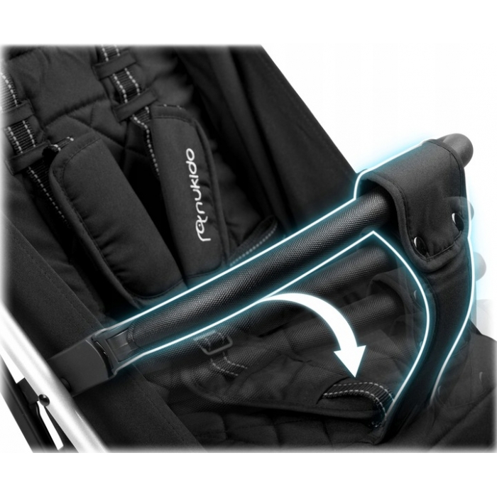 Carucior sport pentru copii, 78 x 33 x 104 cm, Nukido Paseo 716000 - Negru [11]