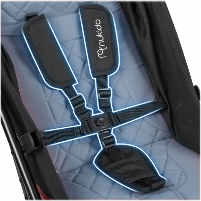 Carucior sport pentru copii, 78 x 33 x 104 cm, Nukido Paseo 716004 - Roz [6]
