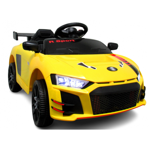 Masinuta electrica cu telecomanda si functie de balansare Cabrio A1 R-Sport - Galben (varsta 1-4 ani) [3]