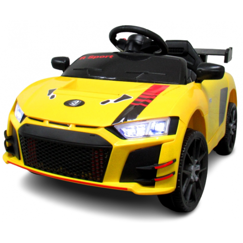 Masinuta electrica cu telecomanda si functie de balansare Cabrio A1 R-Sport - Galben (varsta 1-4 ani) [1]