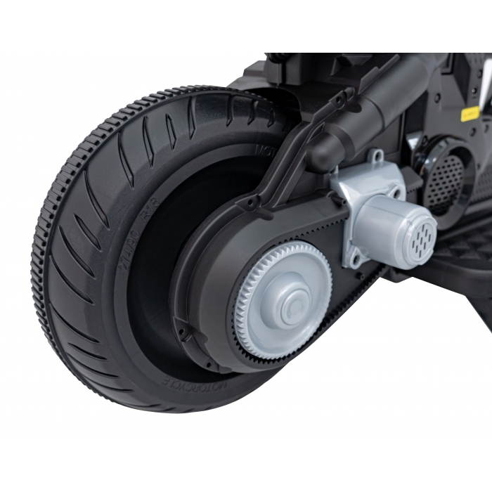 Motocicleta electrica Future QLS-805, roti din plastic + 2 roti ajutatoare, 88x46x56 cm, putere 25W - Alb [8]