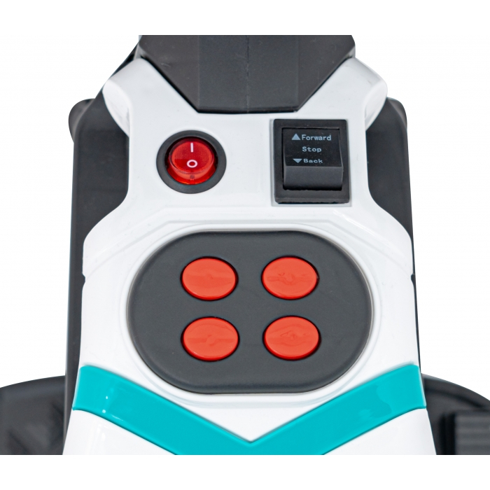 Motocicleta electrica Future QLS-805, roti din plastic + 2 roti ajutatoare, 88x46x56 cm, putere 25W - Alb [5]