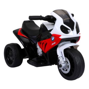 Motocicleta electrica pentru copii BMW S1000RR, 69x44x36.5 cm, varsta 1.5-4 ani, roti si scaun din plastic, putere 25W - Rosu [6]