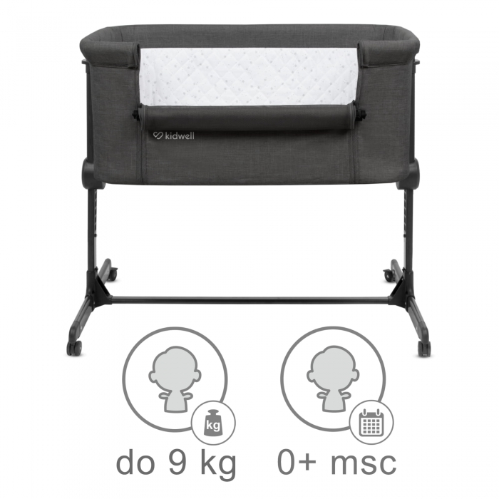 Patut cu laterala deschizabila Kidwell Snuzzy - Dark Grey [5]