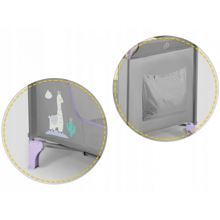 Patut pliabil Ricokids RK-240 Gri cu mov [4]