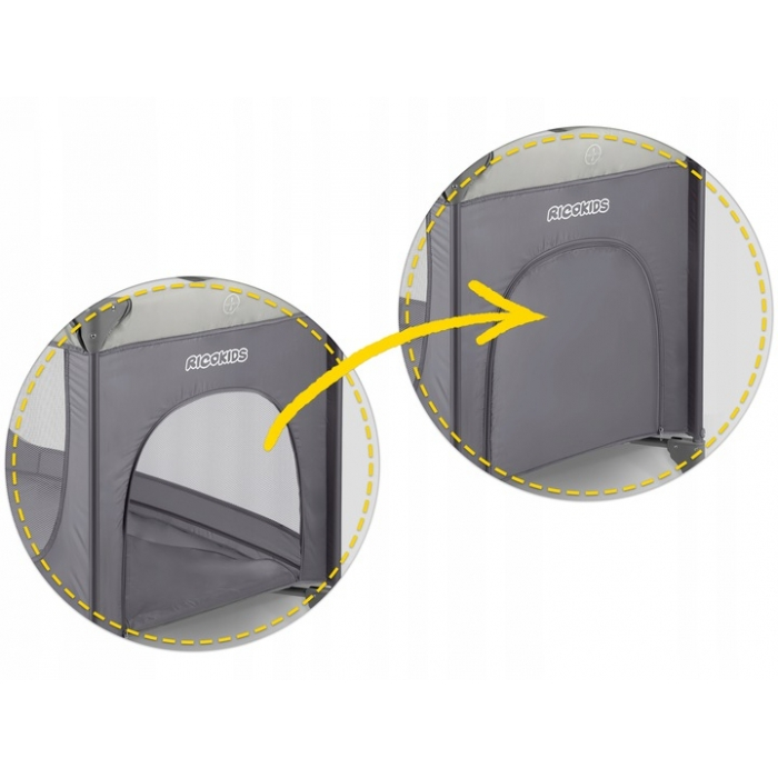 Patut pliabil Ricokids RK-240 Gri deschis [3]