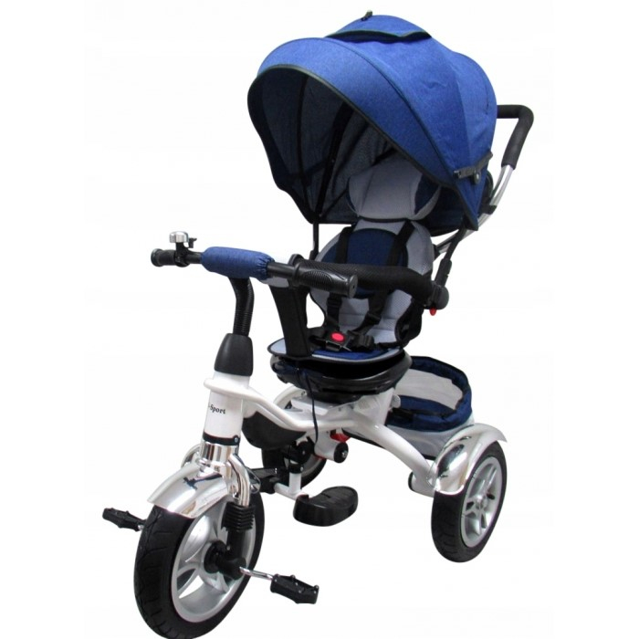 Tricicleta cu pedale 3 in 1 R-Sport T3 - Albastru [2]
