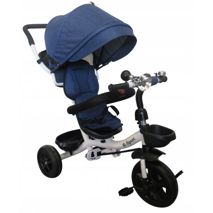 Tricicleta cu pedale 3 in 1 R-Sport T4 - Blue Jeans [2]