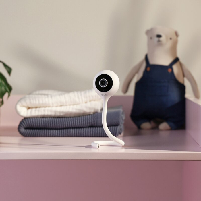 Video monitor, Lionelo, Babyline 5,1, Wireless, Cu 8 cantece de leagan, Cu doua camere independente, Mod nocturn, Utilizare 24 h fara incarcare, Alb [7]