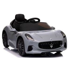 Masinuta electrica cu telecomanda MASERATI GranTurismo, 99x59.5x44 cm, varsta 1-4 ani, roti EVA, scaun din piele ECO, putere 90W - Gri [2]