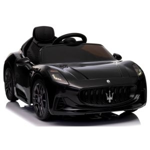Masinuta electrica cu telecomanda MASERATI GranTurismo, 99x59.5x44 cm, varsta 1-4 ani, roti EVA, scaun din piele ECO, putere 90W - Negru [2]