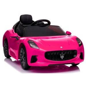 Masinuta electrica cu telecomanda MASERATI GranTurismo, 99x59.5x44 cm, varsta 1-4 ani, roti EVA, scaun din piele ECO, putere 90W - Roz [2]