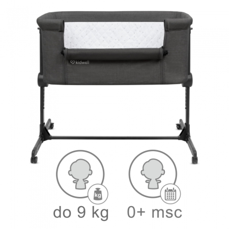 Patut cu laterala deschizabila Kidwell Snuzzy - Dark Grey [4]