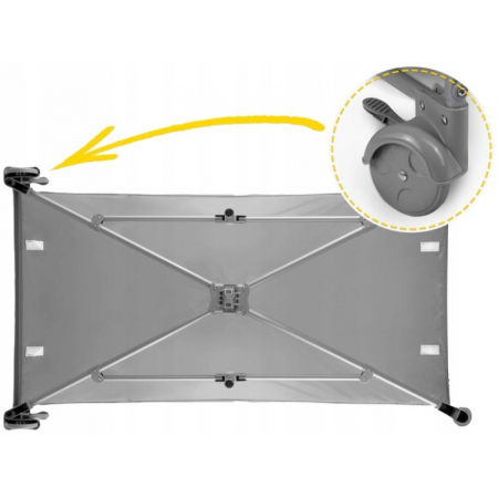 Patut pliabil 125 x 65 x 78 cm Ricokids RK-241 - Gri [8]