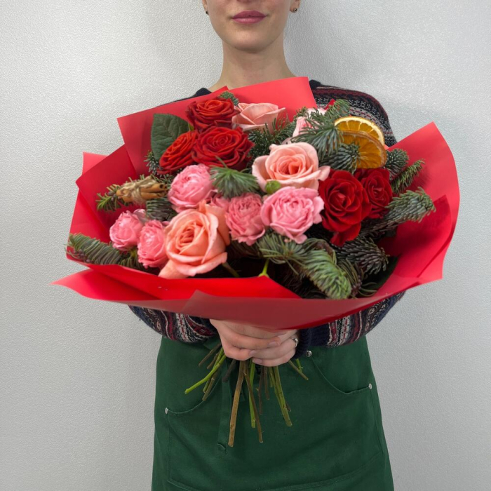 Buchet de Crăciun din Trandafiri [2]