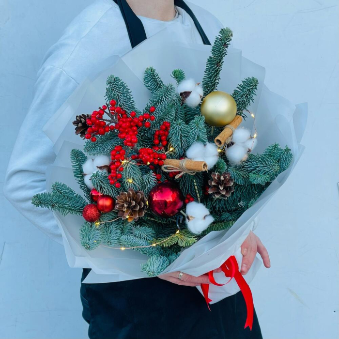 Buchet de Iarnă din Scorțișoară și Nobilis [4]