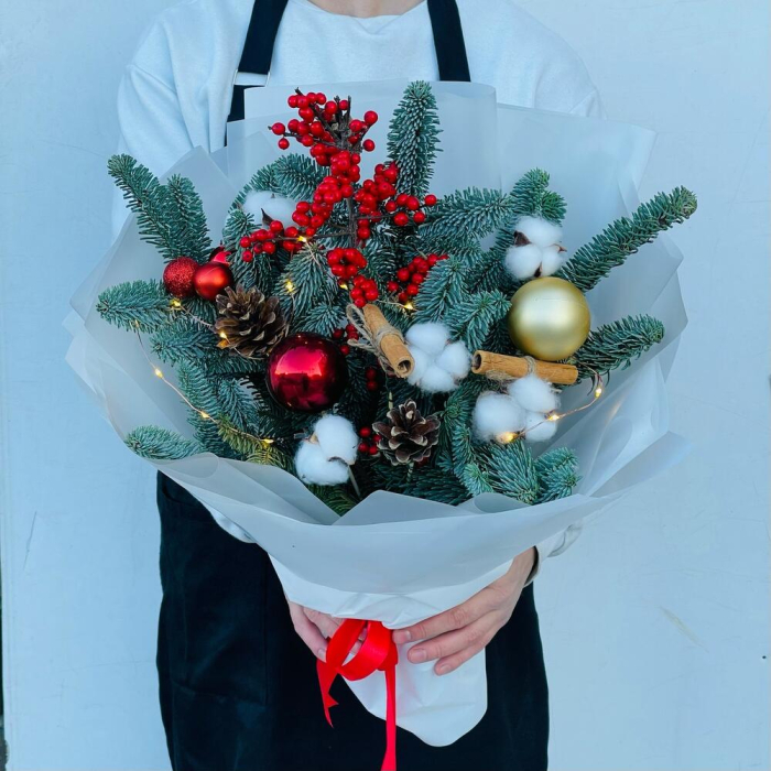 Buchet de Iarnă din Scorțișoară și Nobilis [2]