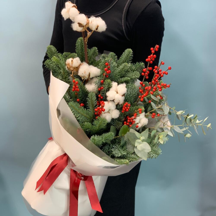 Buchet de Iarnă Eucalipt și Bumbac [3]