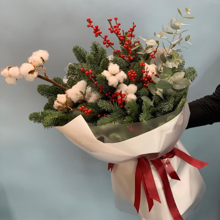 Buchet de Iarnă Eucalipt și Bumbac [4]