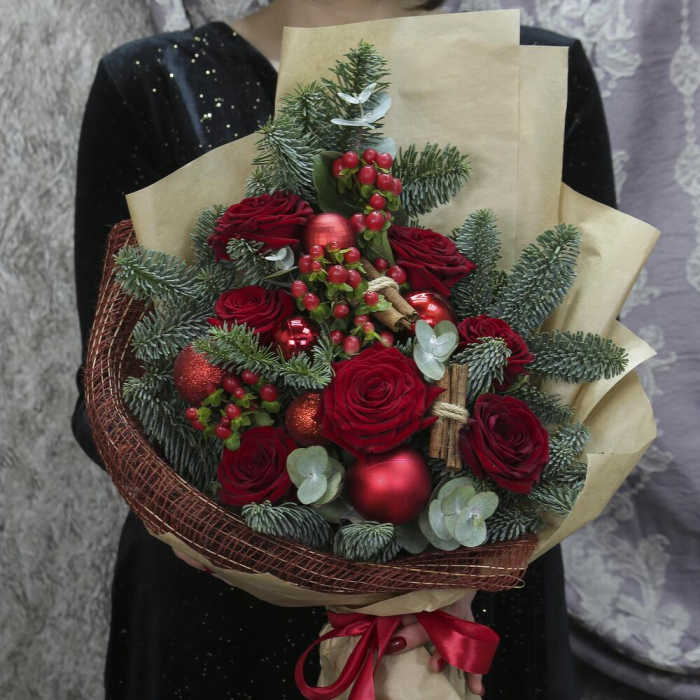 Buchet de iarnă „MrLotta” Roșu [2]