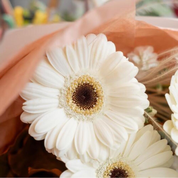 Buchet de Toamnă cu Gerbera și Frunze de Stejar [4]