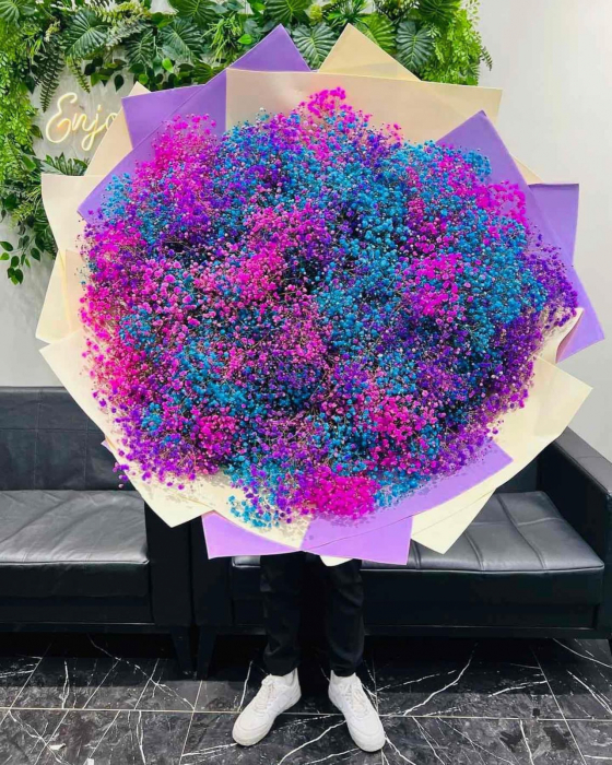 Buchet din 101 Gypsophila Multicolor [2]