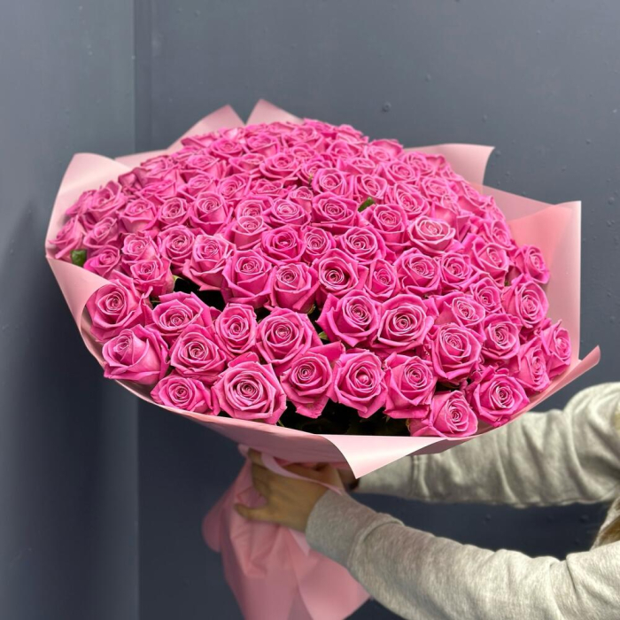 Buchet din 101 Trandafiri Roz [2]