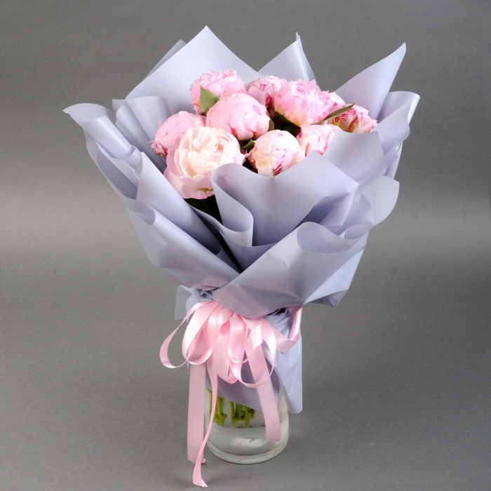 Buchet din 11 Bujori Roz [2]