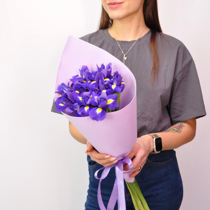 Buchet din 11 Iriși Mov [2]