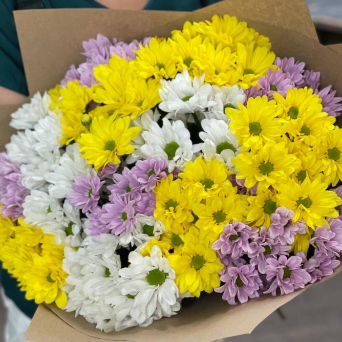 Buchet din 15 Crizanteme Asortate [4]