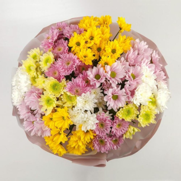 Buchet din 15 Crizanteme Asortate [2]