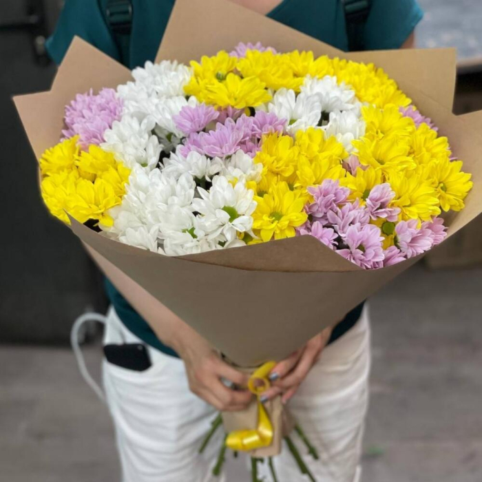 Buchet din 15 Crizanteme Asortate [2]