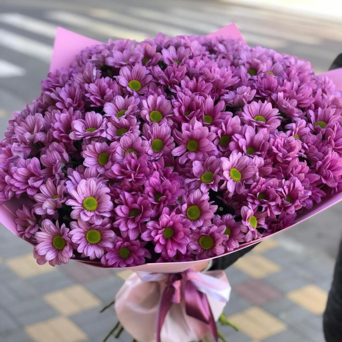 Buchet din 15 Crizanteme Roz [3]