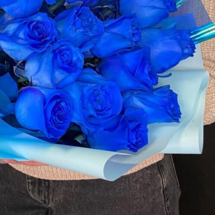 Buchet din 15 Trandafiri Albaștri [3]
