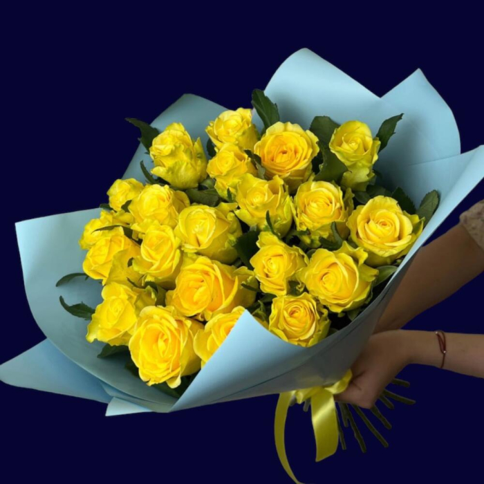 Buchet din 21 Trandafiri Galbeni [4]